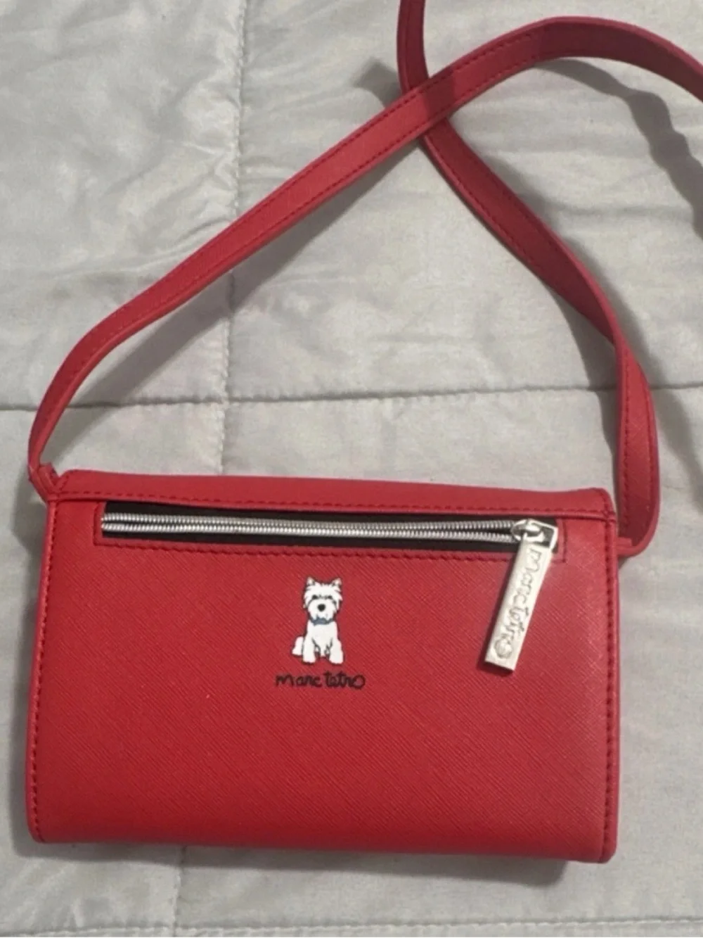 Marc Tetro Red Westie Crossbody Bag